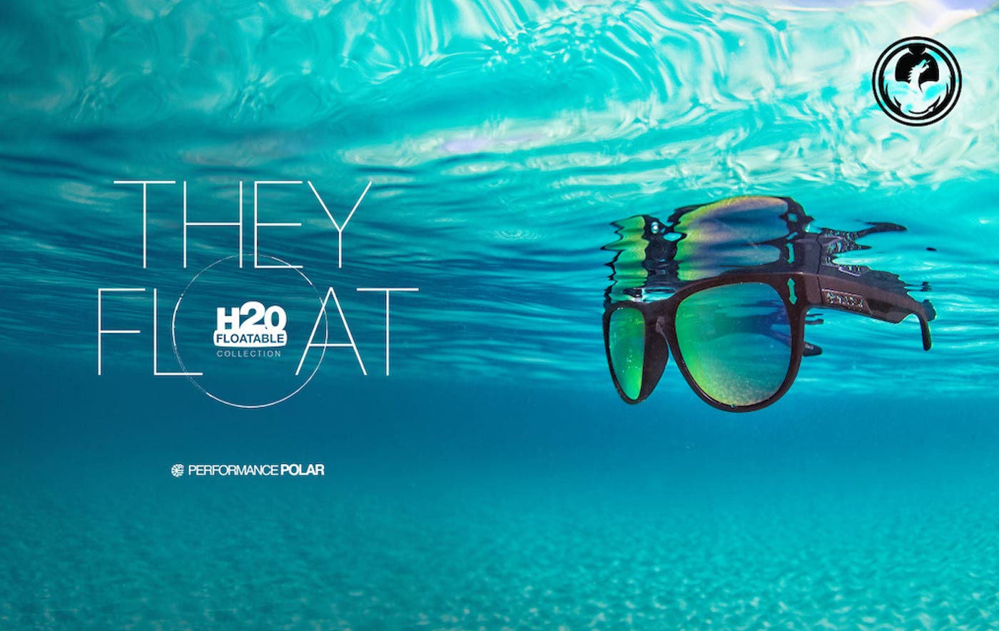 Nooit meer je zonnebril verliezen met de Dragon H20 Floatable zonnebrillen