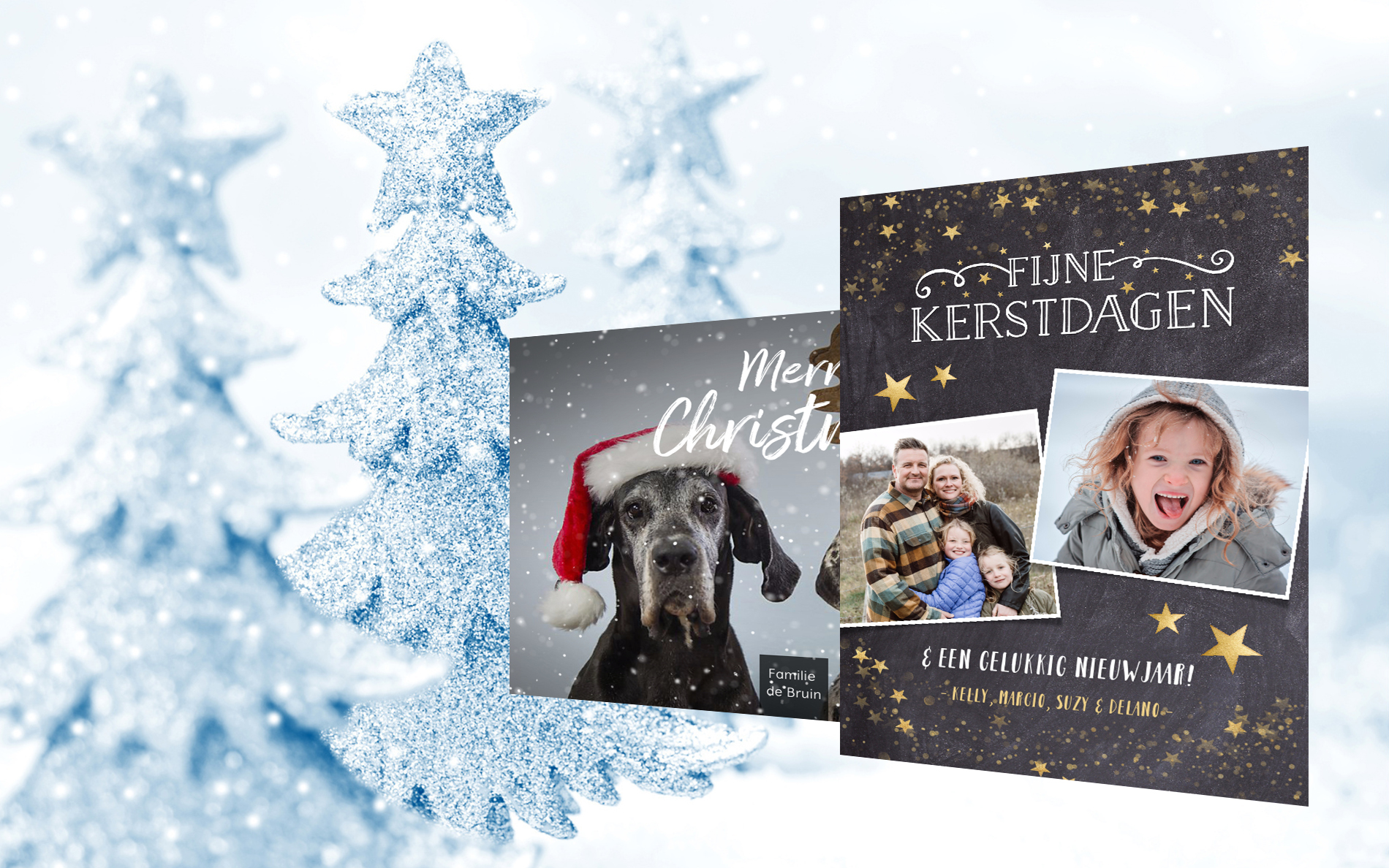 De kerstdagen staan voor de deur... maak je eigen persoonlijke kerstkaarten!