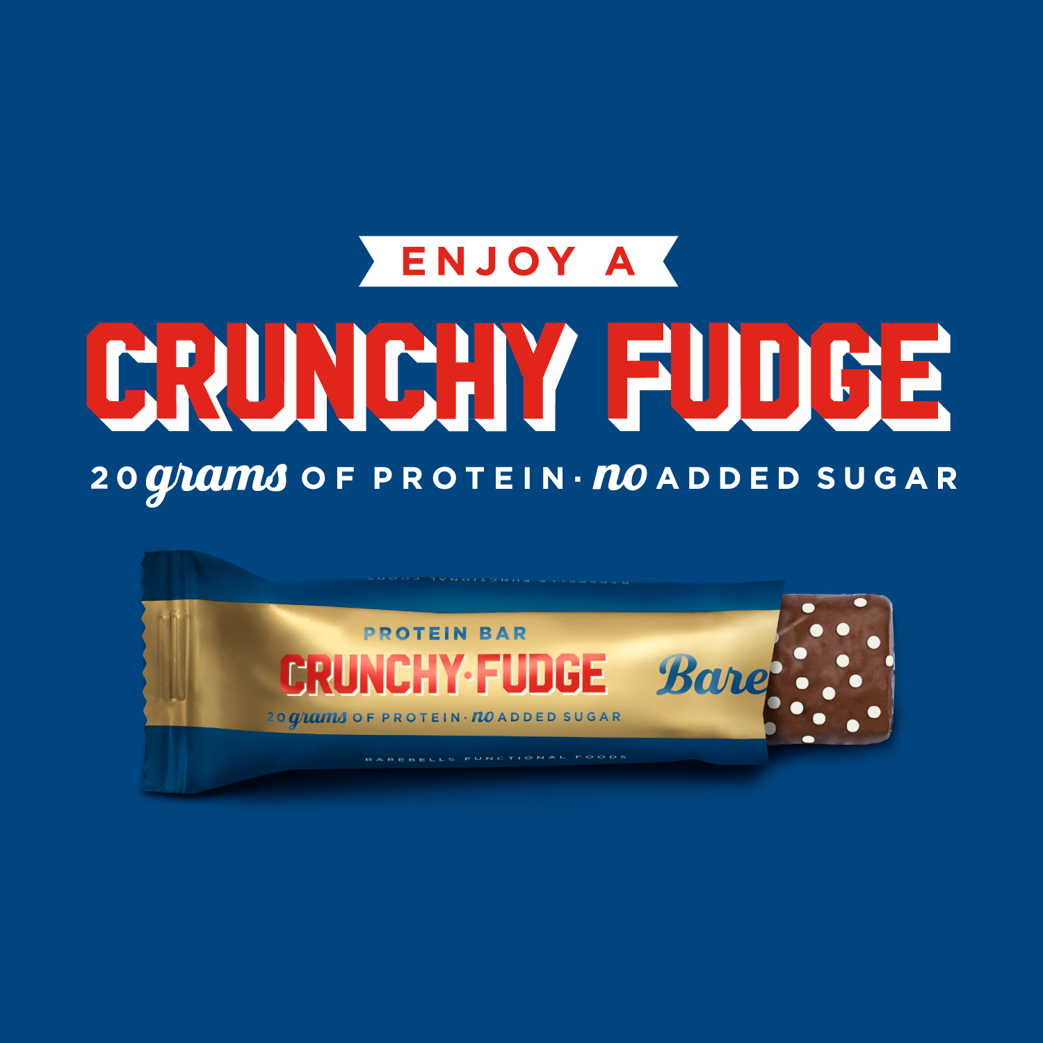 Eiwitten nodig? Probeer de nieuwe Crunchy Fudge van Barebells!